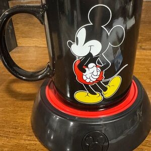 Mickey Mouse Black Mug with Red and Yellow Accents